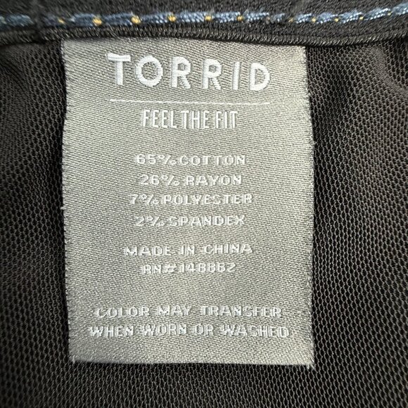 Torrid Jeans Womens 18R Bombshell Skinny Premium Stretch Preppy Blue Denim 36x27 - Picture 4 of 9